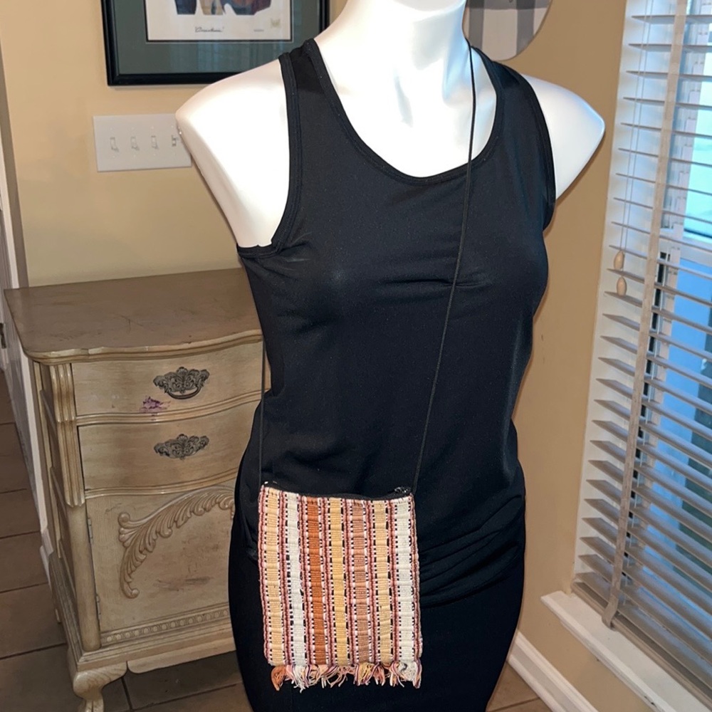 Vintage Boho Woven Purse Handbag 1990’s